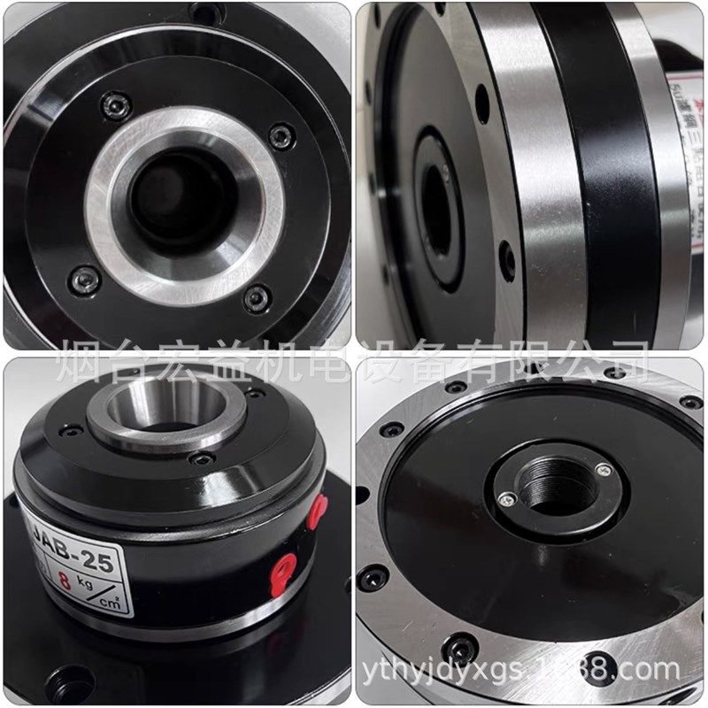 高转速精密夹具 前置式空心气动筒夹卡盘JAB 15 25 40通孔卡盘