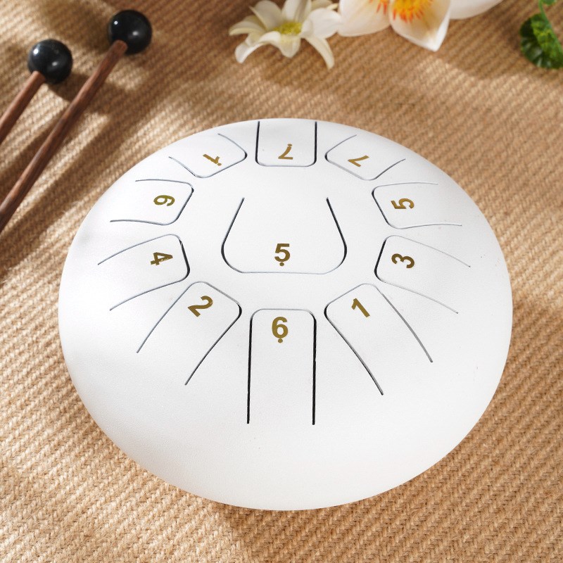 8寸11音直舌空灵鼓钢舌鼓色空梵音手碟忘无忧鼓打击乐器一件代发