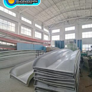 新款绿逸污水池加盖封闭装置厌氧池玻璃钢弧形罩棚臭气收集专用