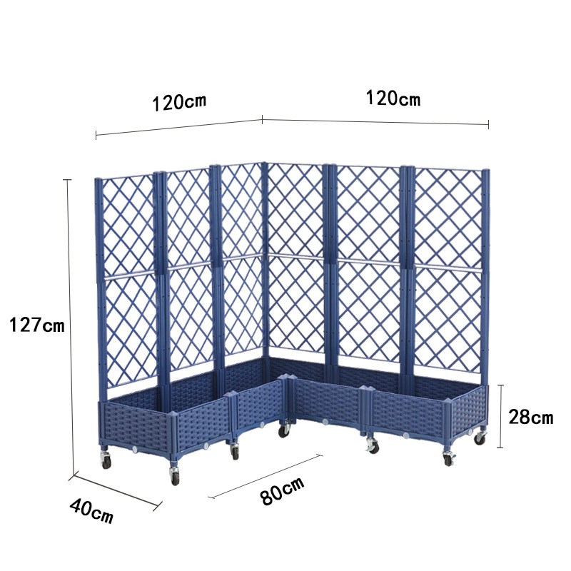 种菜神器家庭阳台长方形塑料蔬菜专用种植箱花盆新款特大花箱栅栏