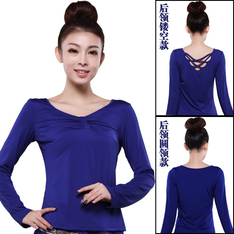 新款广场舞服装上衣舞衣女成人2019秋冬季新品加绒上装拉丁舞蹈服