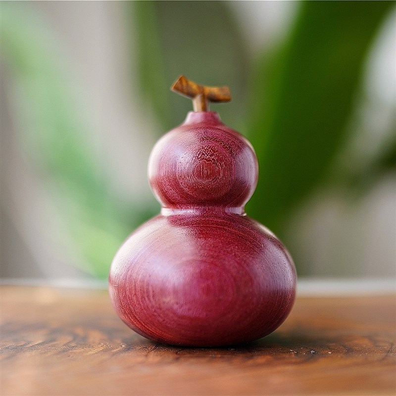 Joe/可爱紫葫芦香薰原木中式家居装饰品摆件办Q公室桌面装饰品礼