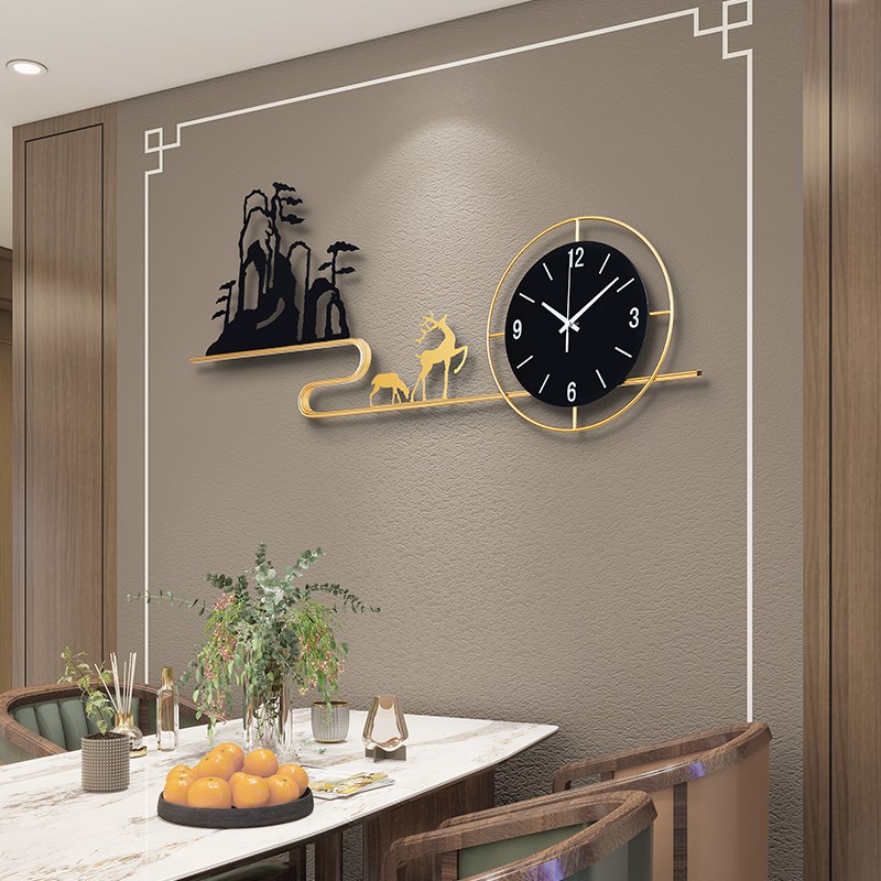 时钟挂钟客厅挂墙挂表家用时v尚2025新款现代简约创意装饰网红钟