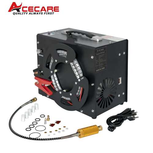 自动停机款220V-110V高压车载打气机30MPA充气泵4500Psi