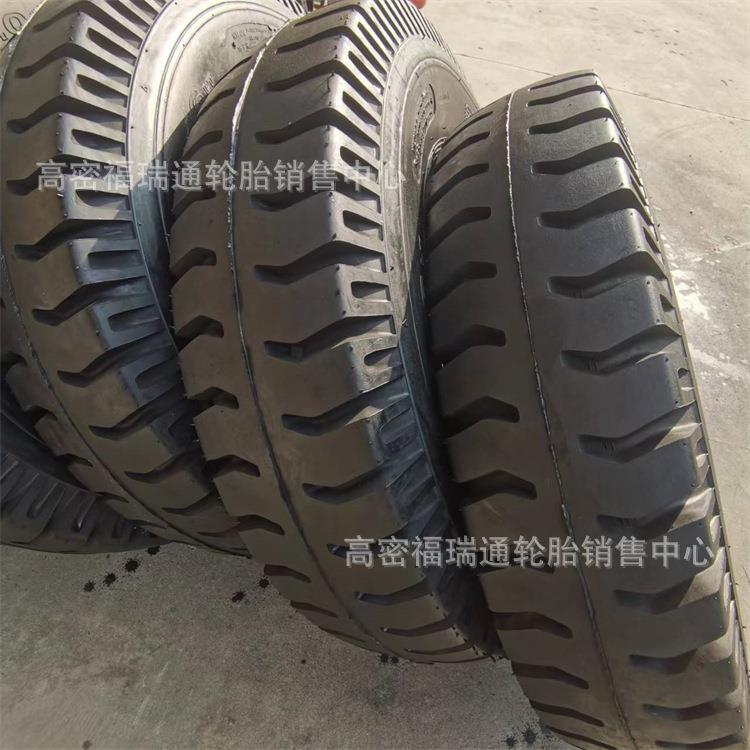 9.00-16轻卡拖车斜交充气轮胎 900-16羊角花纹耐磨抗造运输车轮胎