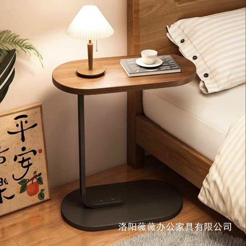床边桌网红小圆桌子置物架茶几沙发边几可移动简易卧室懒人现代