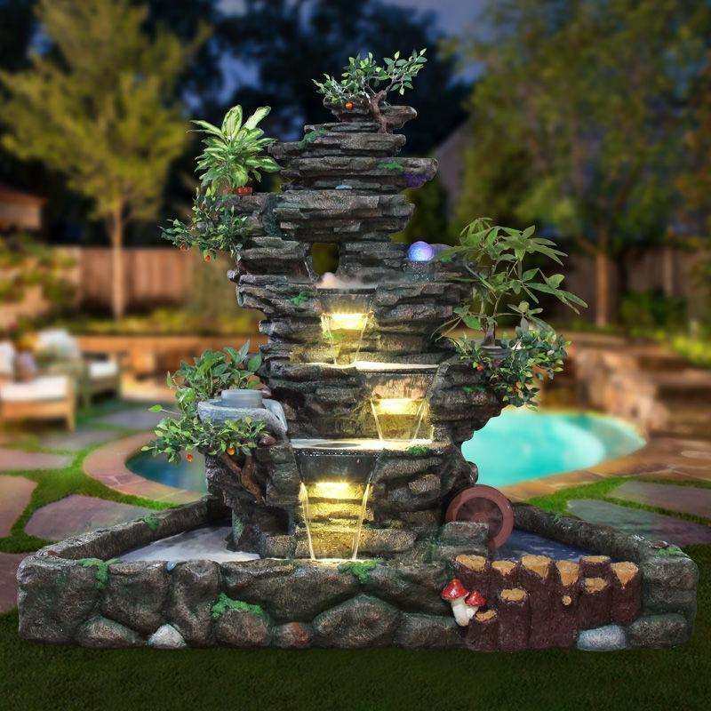 大型落地假山流水喷泉摆件风水轮加湿器鱼池客厅室外瀑布装饰景观,玩具/童车/益智/积木/模型,毛绒/玩偶/公仔/布艺类玩具,淘宝优惠券,粉丝福利购,淘宝优惠卷