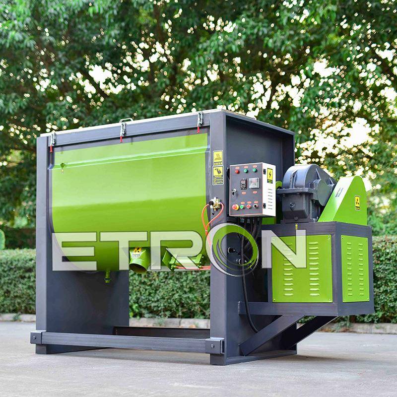 供应金属物料铁粉混合机动物粪便鸡粪有机肥重载型卧式烘干搅拌机