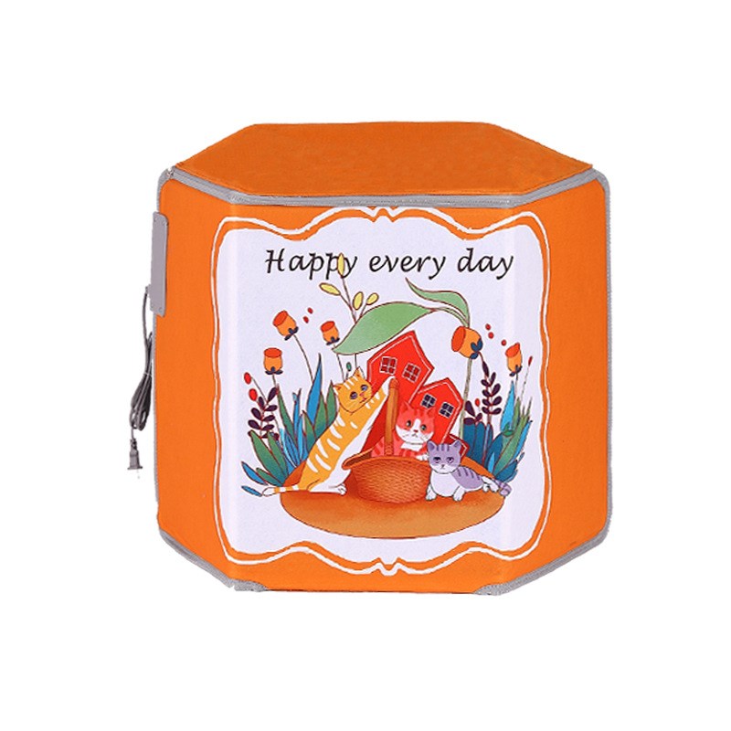 新款办公室碳晶电暖脚器桌下暖脚宝三折围家用暖脚神器