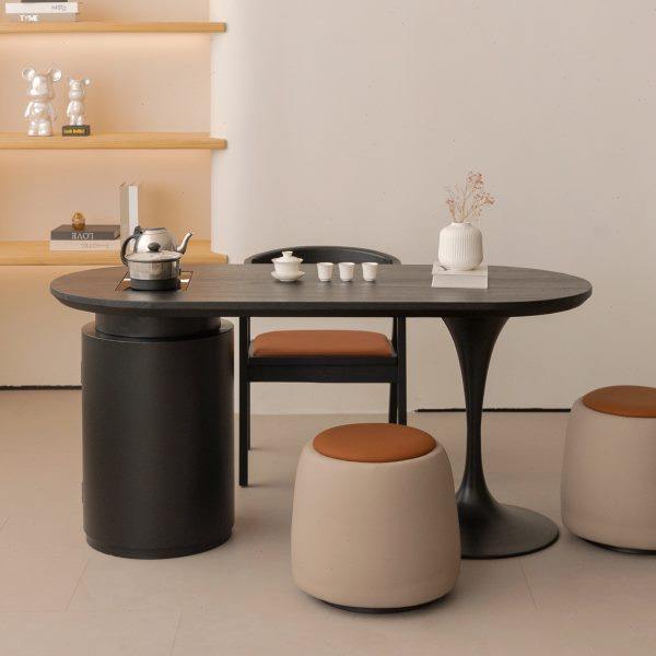 实木茶桌家用小茶台烧水壶一体茶桌现简约碳化黑阳台茶桌椅组合,商业/办公家具,茶台/茶桌,淘宝优惠券,粉丝福利购,淘宝优惠卷