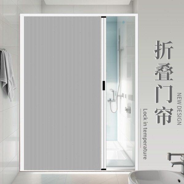 高端铝合金隐形蜂巢帘移门卫生间浴帘厨房卧室家用隔断折叠推拉门