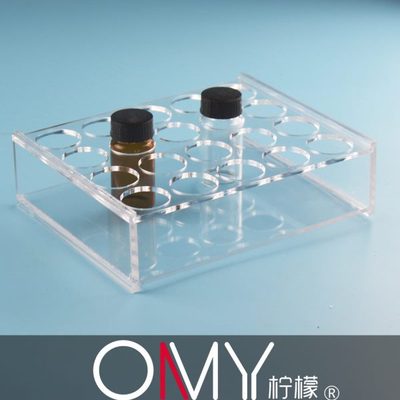 有机玻璃样品瓶架 玻璃瓶架 20孔 可用于20ml小玻璃瓶 孔径28mm
