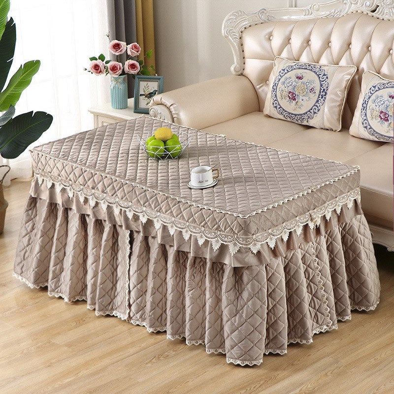 EQ4F新款电炉罩烤火桌子罩加厚暖绒长方形电暖炉桌罩冬季取暖被可