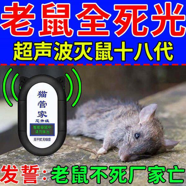 假猫会叫的电子猫吓老鼠 老鼠天敌赶走老鼠的神器 电子吓鼠器J