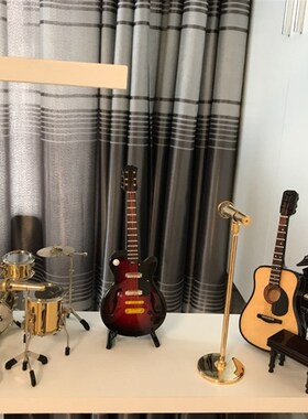 镀金架子鼓模型披头士滚石杰克逊爵士鼓模型摆件迷你乐器模型摆件