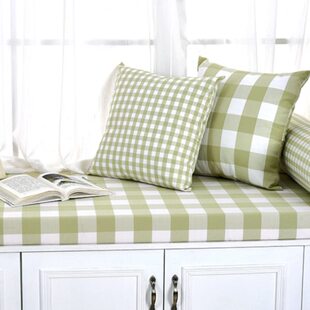 飘窗垫定做窗台垫榻榻米垫子卡座坐垫定制田园卧室阳台垫子飘窗垫