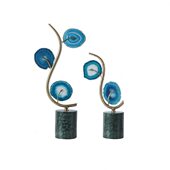 现创意软装 家居玛瑙印度绿大理石底座酒店公室装 饰桌面摆件