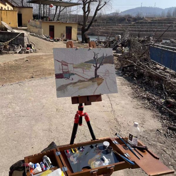 实木调色箱油画丙稀水彩水粉调色盘图片