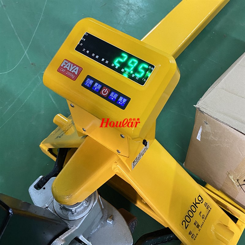 ECS-L电子秤叉车电子称重叉车带打印液压搬运车手动叉车秤2t地牛