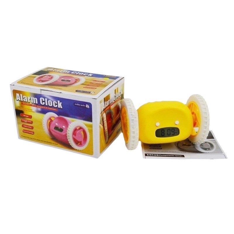 闹钟起床小学生叫醒网红超火懒虫起床会跑的款钟