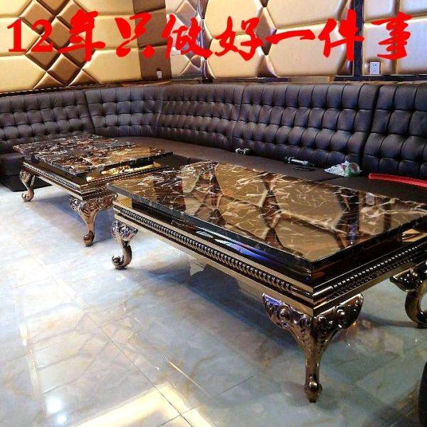 欧式KTV茶几酒吧餐厅夜总会会所卡座沙发大理石玫瑰金定制茶桌,住宅家具,茶几,淘宝优惠券,粉丝福利购,淘宝优惠卷