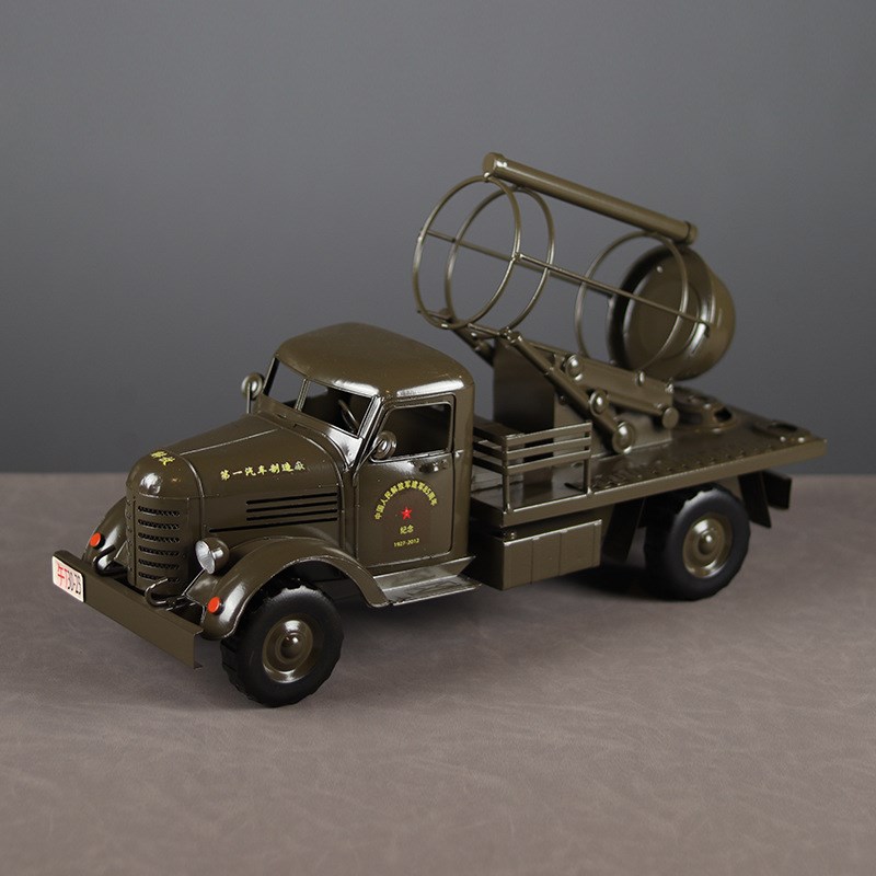 老解放军车模型复古创意红酒架摆设手工艺品摆件餐厅酒吧装饰道具