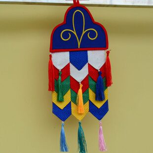 藏式风格工艺品 居家墙面装饰小佛幡挂幡鼓幡竖幡吉祥幡幢幡鼓幡