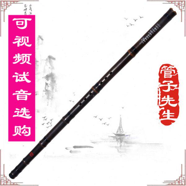 洞箫管子先生手工精品专业一节两节箫八孔六孔GF调演奏紫竹萧乐器