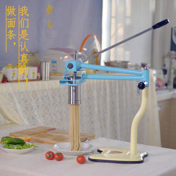 立麦不锈钢家用压面机 小型手动手摇多功能面条机器拉面饸饹机