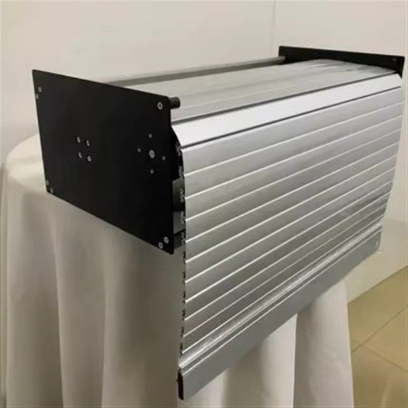 自动伸缩卷帘式防护罩 箱体式防护罩托架式机床卷帘盒卷轴防尘罩