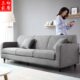 北欧简约现代小户型办公三人四人梳化sofa公寓酒店铺卡座布艺沙发