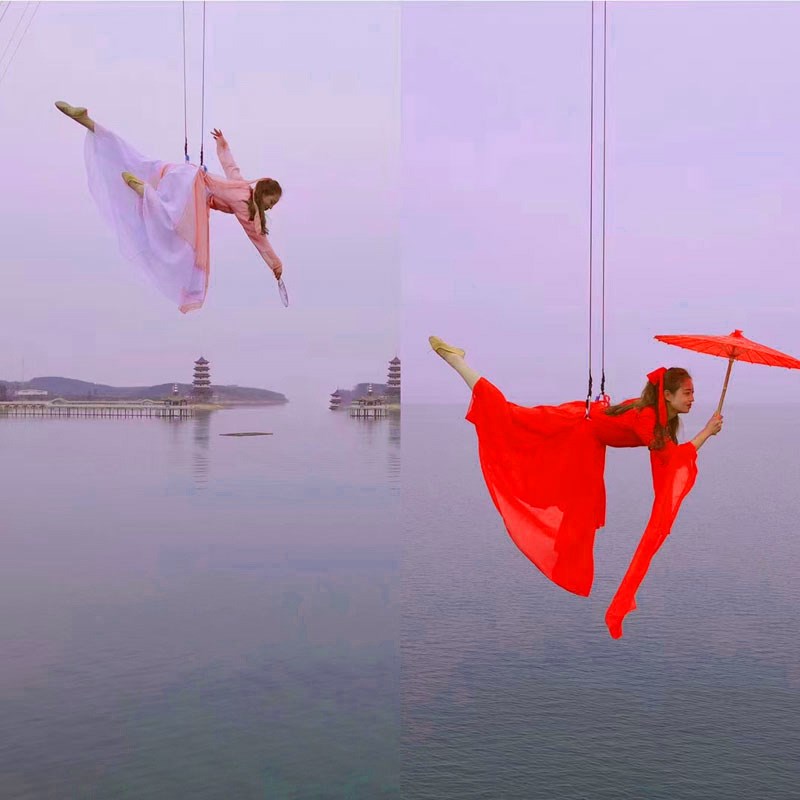 网红游乐设备飞天威亚户外景区设备天外飞仙空中飞人吊钢丝项目