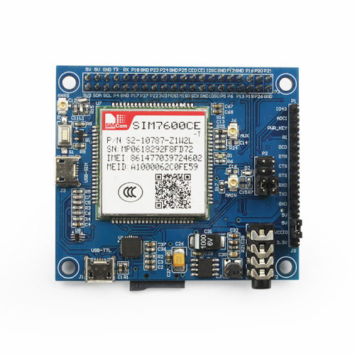 SIM7600CE 4G扩展板 全网通 4G/3G/2G通信 GNSS定位 树莓派3b 3b+