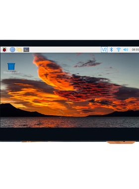 树莓派DSI 4.3寸QLED MIPI一体化电容触摸显示屏 800x480