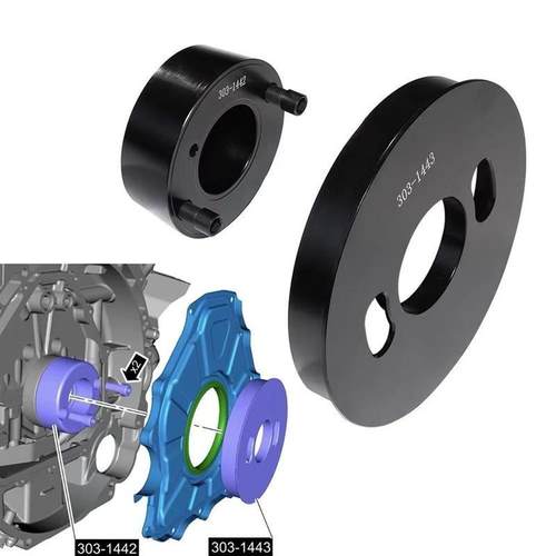 路虎揽胜3.0T 5.0T发现4汽油SCV6发动机更换曲轴前后油封安装工具