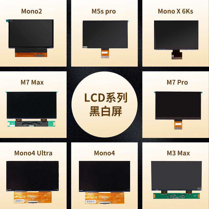 Anycubic/纵维立方/光固化LCD3d打印机固化屏 黑白屏