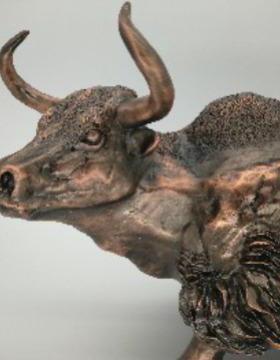 锌合金压铸铅锡合金浇铸纯铜五金青古铜红古铜仿古青藏金牦牛摆件