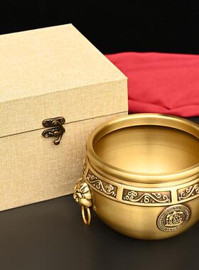 故宫缸黄铜缸摆件家居饰品中国风故宫文化摆件故宫文创礼品带盒子