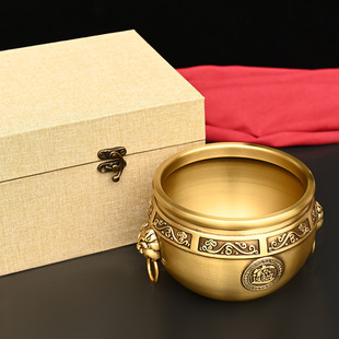 故宫缸黄铜缸摆件家居饰品中国风故宫文化摆件故宫文创礼品带盒子