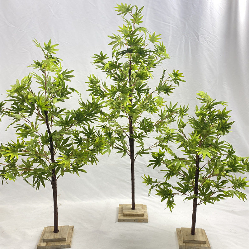 仿真绿植假枫树鸡爪枫高仿绿植盆栽室内客厅植物落地装饰橱窗摆件