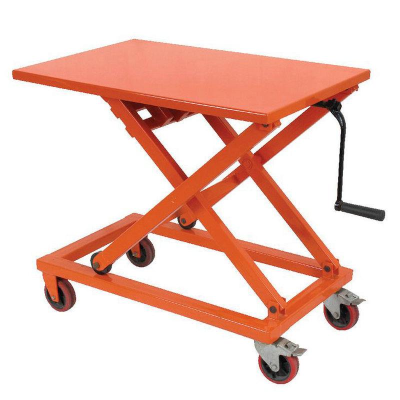 移动式机械升降台折叠式电动手推车搬运货物手动升降平台车现货