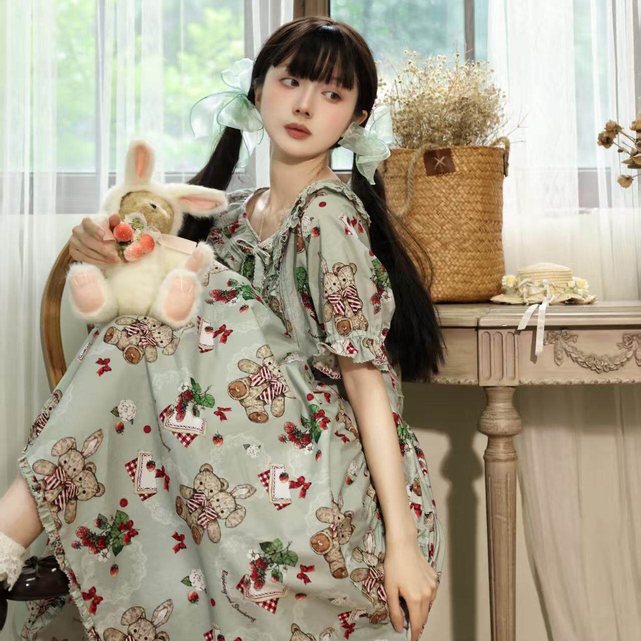 【现货单头兔熊】简单款山茶莓果OP/JSK春日花语CLA洛丽塔Lolita