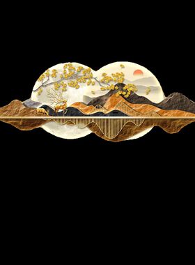 客厅灯轻装饰画高档led氛围奢画挂画沙发背景墙插电充电靠山壁画