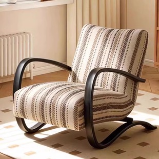 舒格尔伯克休闲椅客厅法式复古阳台卧室沙发椅子中古风设计师单椅