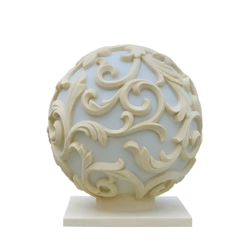 太阳能庭院柱头灯门柱围墙石材灯户外防水砂岩中式园X林景观别墅