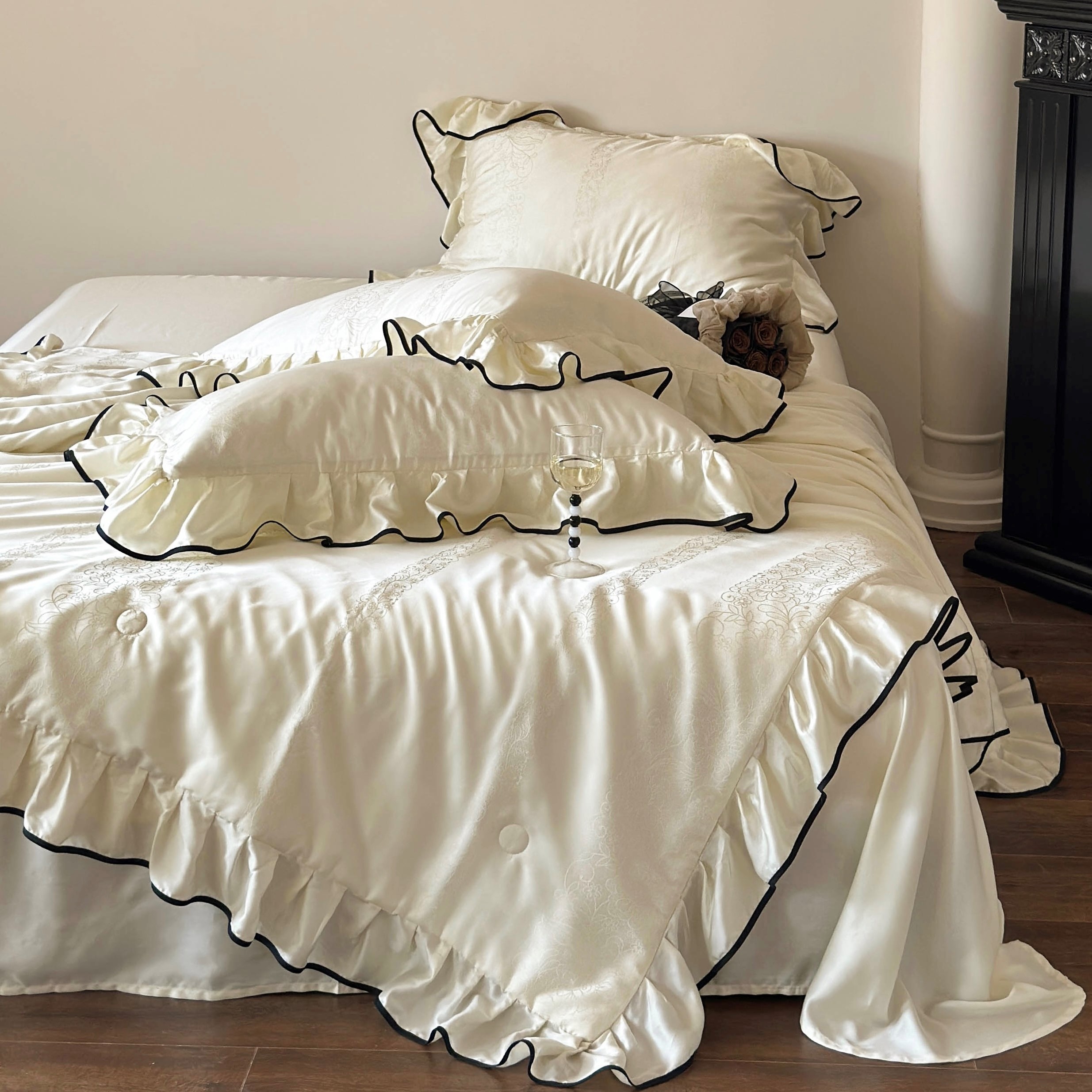 以浪漫之名法式提花夏季天丝夏凉被G四件套凉感丝滑空调被子裸