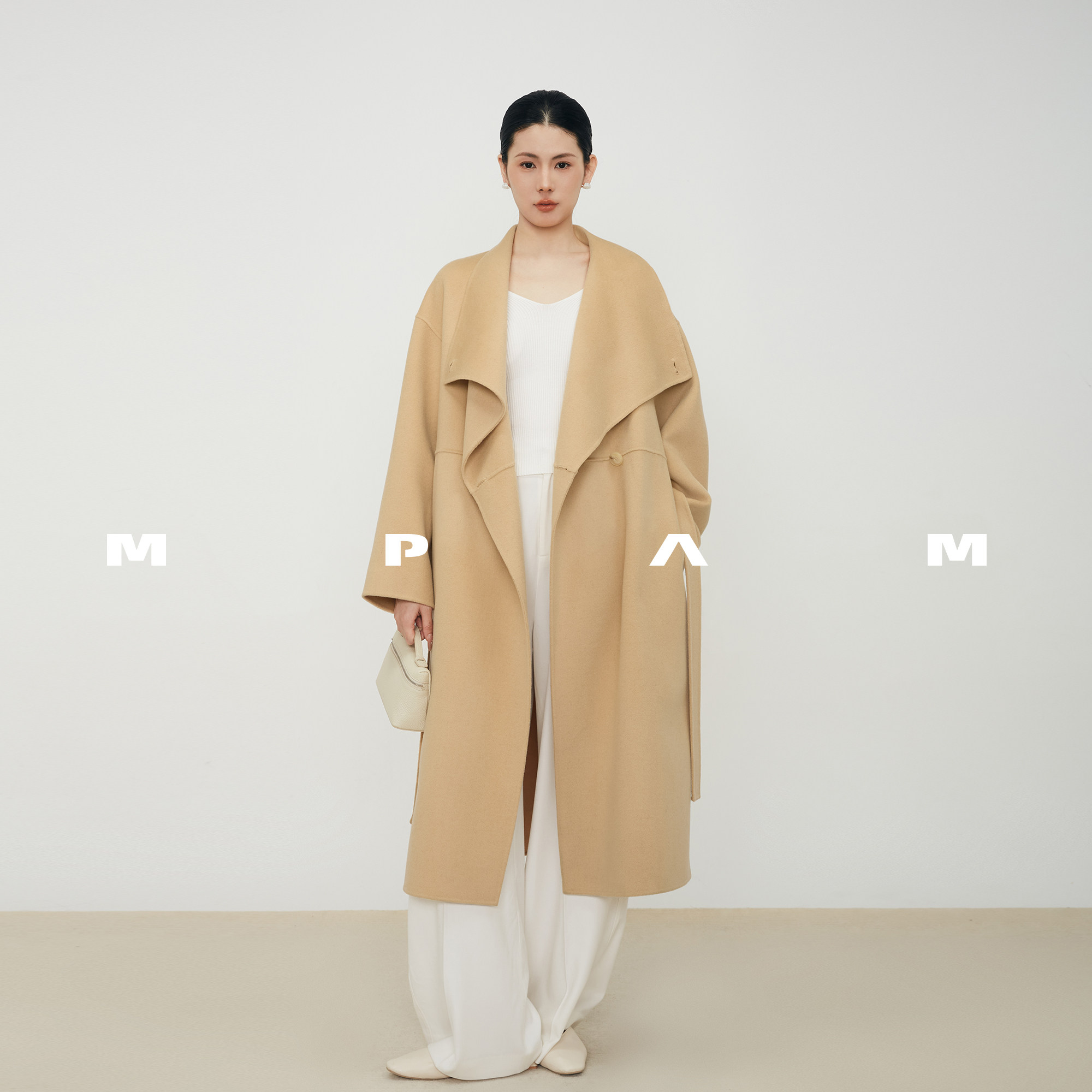 【MPAM】高支26年秋冬新款宽松中长款浴袍风大衣女毛呢外套927店