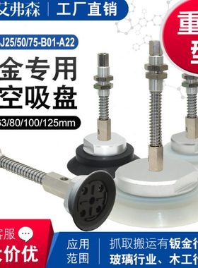 重载缓冲侧进气金具组ZPX-H63/80/100/125J25-B01-A22强力吸嘴