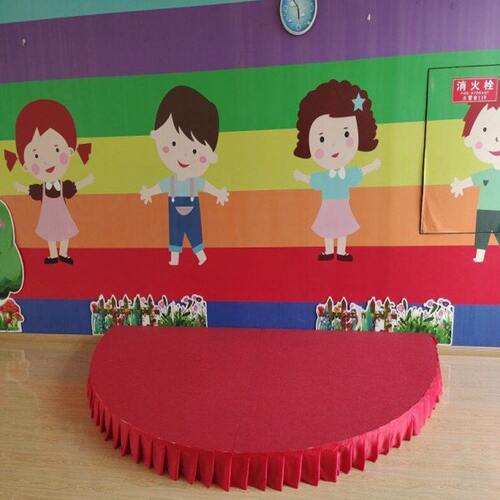 儿童小讲台家用小舞台演讲地台幼儿园演讲台小主持台半圆地台家庭