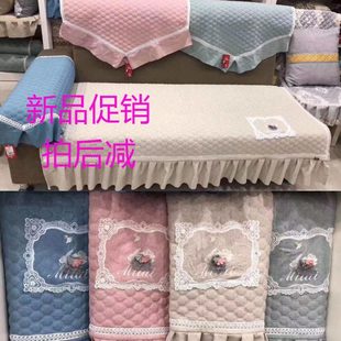 吉丽达新款天鹅湖沙发垫欧式四季通用布艺防滑简约现代坐垫沙发罩